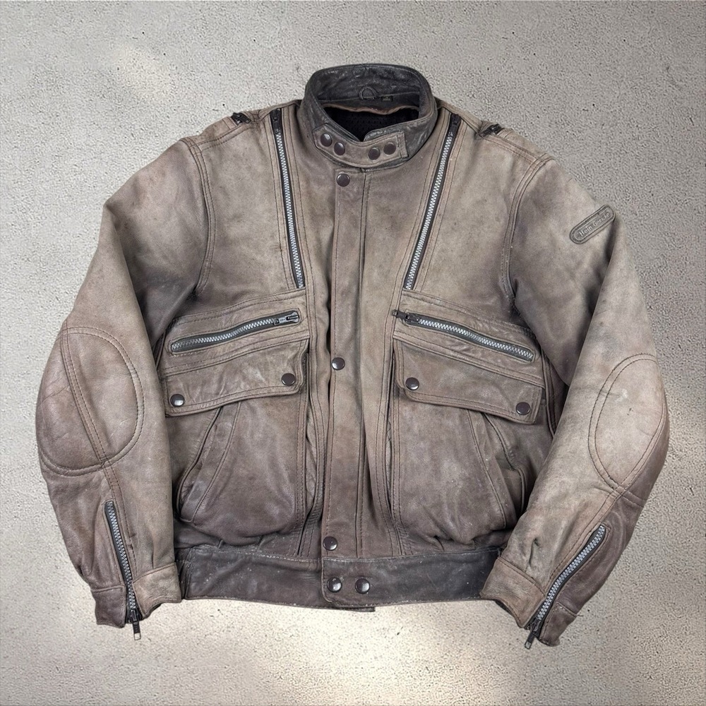 Vintage Hein Gericke Leather Moto Jacket Women's Small (IT 40) Biker Cafe Racer